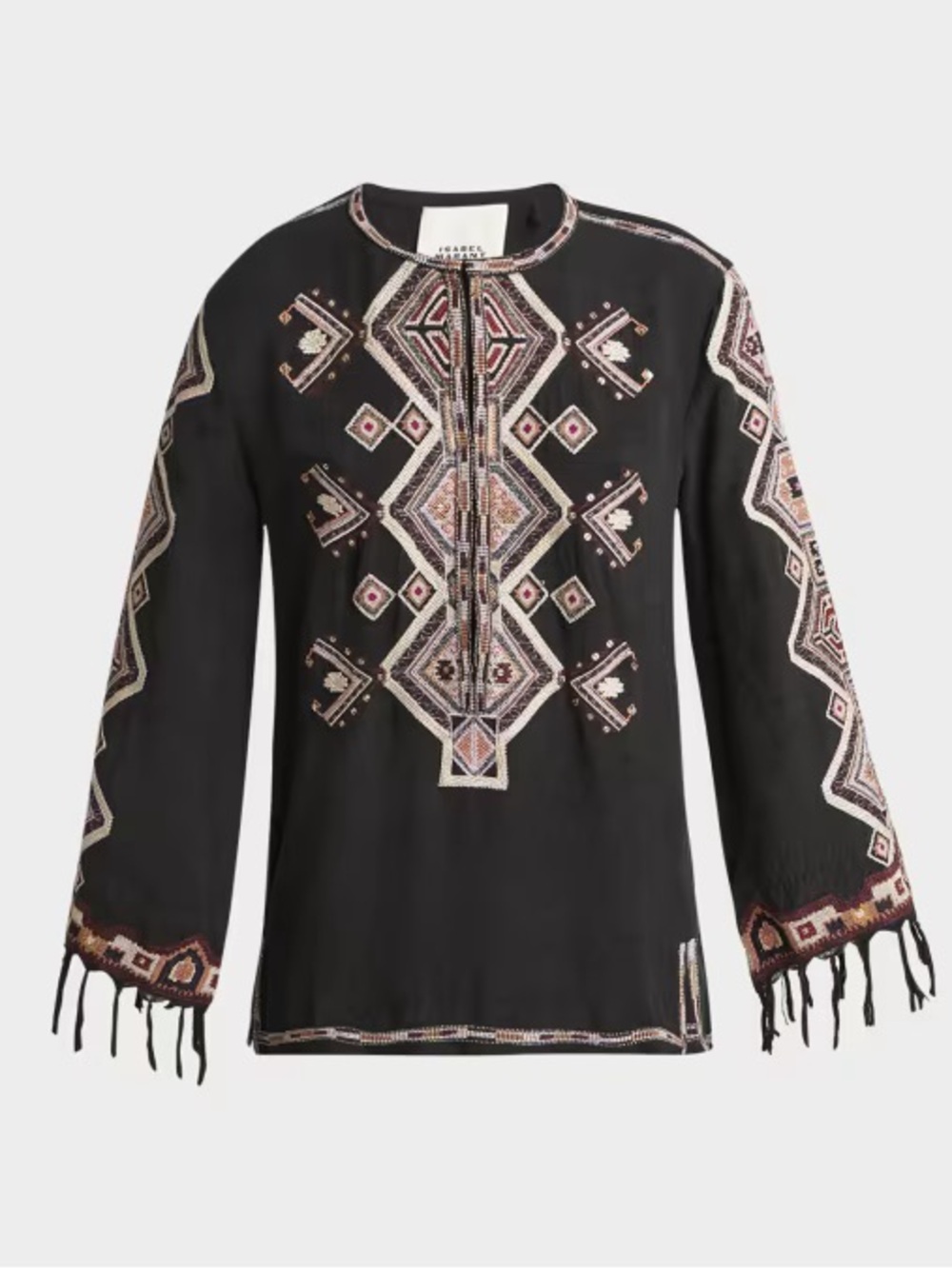 Isabel Marant Zelda embroidered matka silk top - Picture 10 of 10